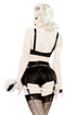 Black Silk Satin Tap Pants